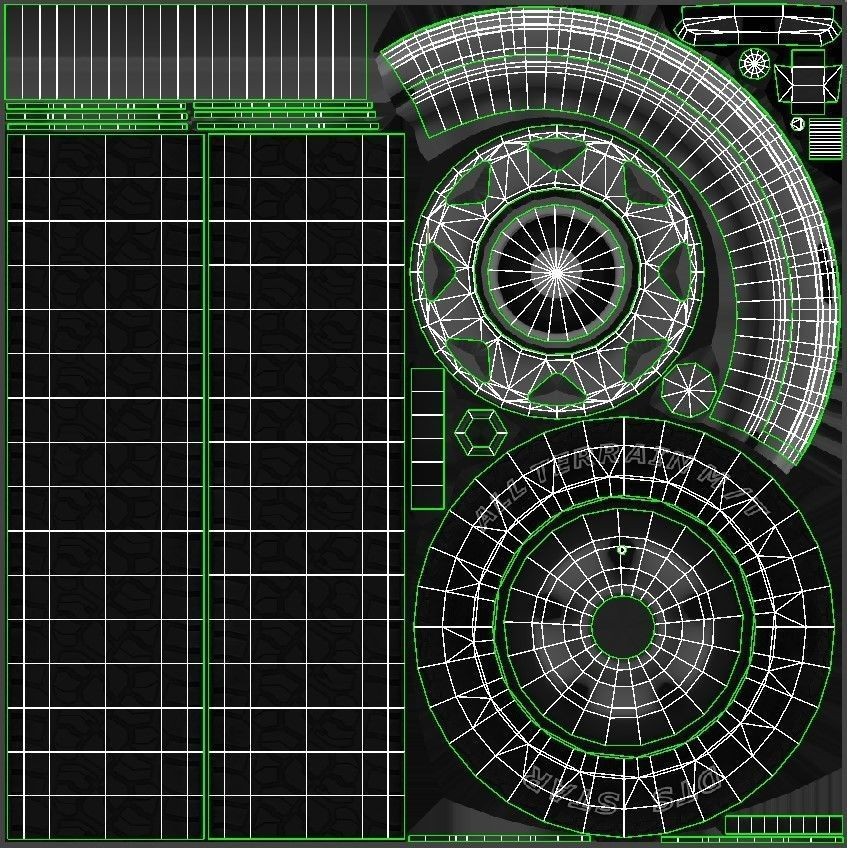 Toyota Hilux 3D Model – Low Poly Game Ready Pickup Truck, FBX - View 43