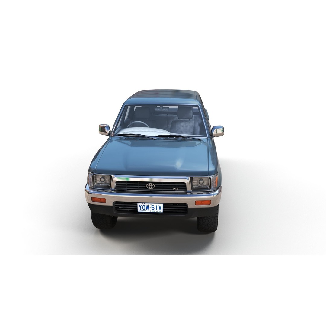Toyota Hilux 3D Model – Low Poly Game Ready Pickup Truck, FBX - View 9