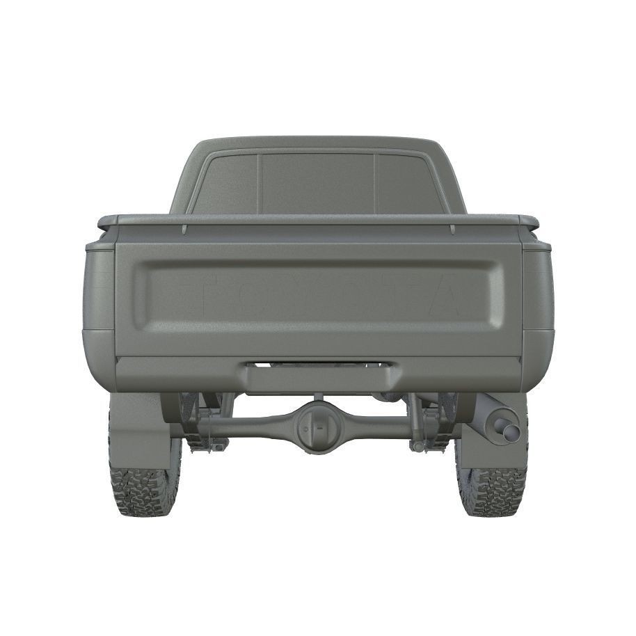 1997 Hilux Double Cab 4x4 3D Model – Game Ready, FBX & OBJ Formats - View 16
