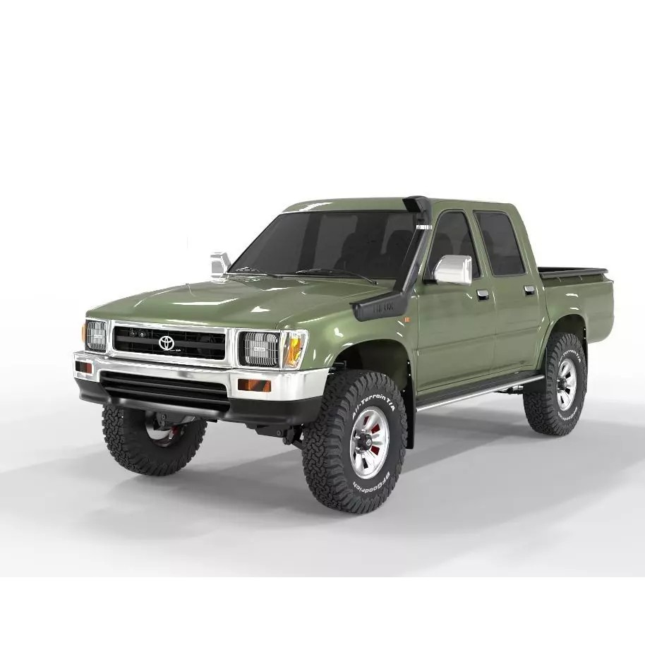 1997 Hilux Double Cab 4x4 3D Model – Game Ready, FBX & OBJ Formats - View 2