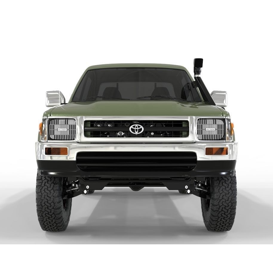 1997 Hilux Double Cab 4x4 3D Model – Game Ready, FBX & OBJ Formats - View 6