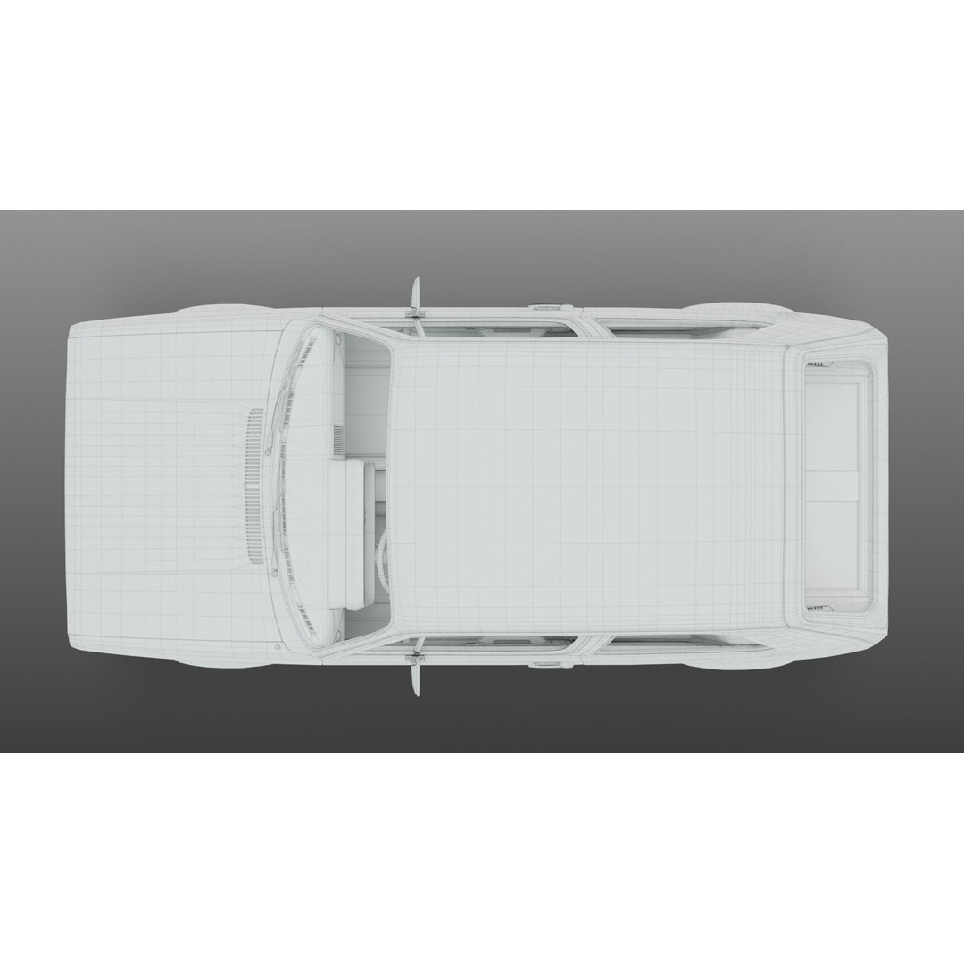 Volkswagen Golf Mk1 3D Model – Low Poly Game Asset, FBX, PBR Textures - View 30