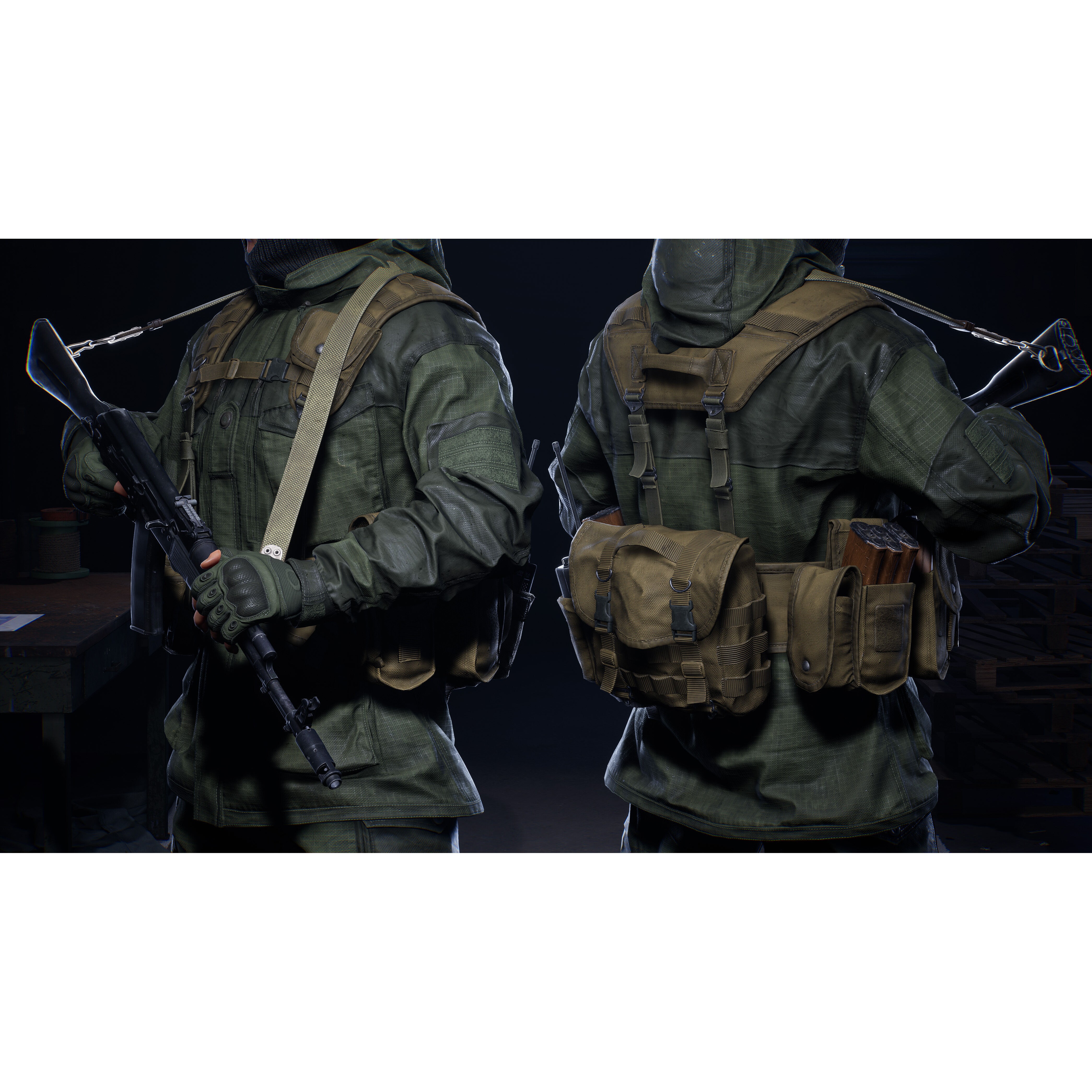 AAA Modular Soldier Pack Vol3 - Low-Poly Game-Ready 3D Model - View 10