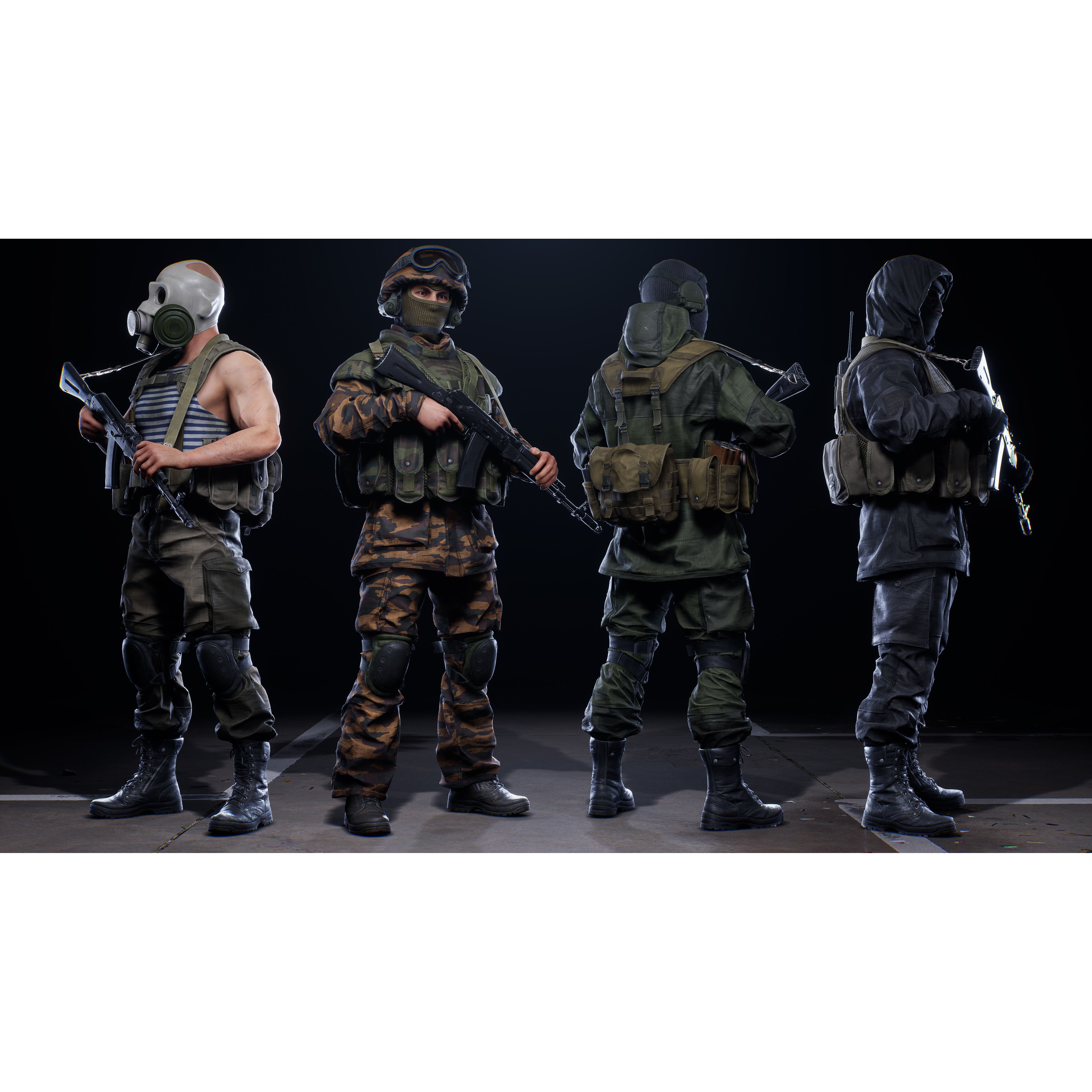 AAA Modular Soldier Pack Vol3 - Low-Poly Game-Ready 3D Model - View 20