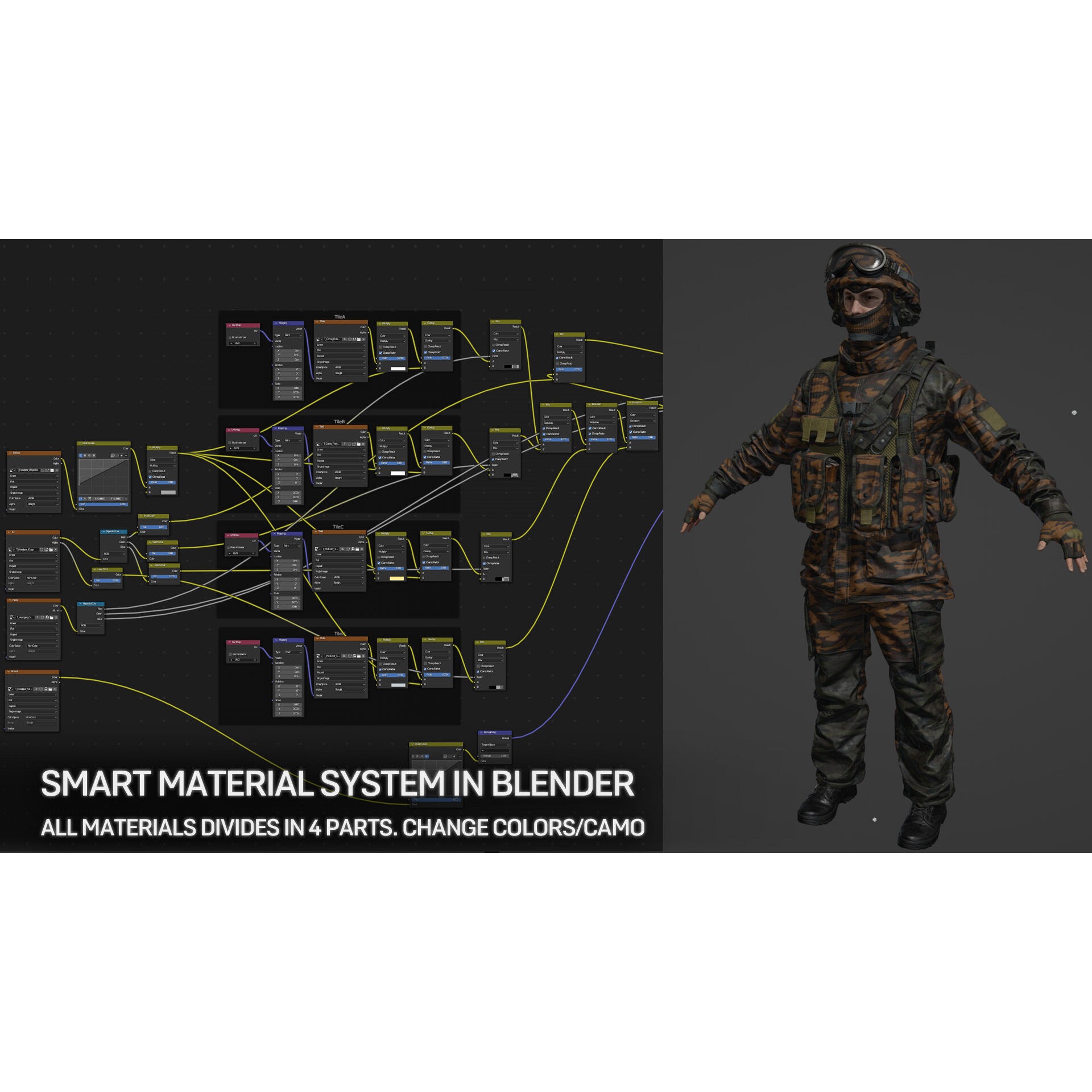 AAA Modular Soldier Pack Vol3 - Low-Poly Game-Ready 3D Model - View 9
