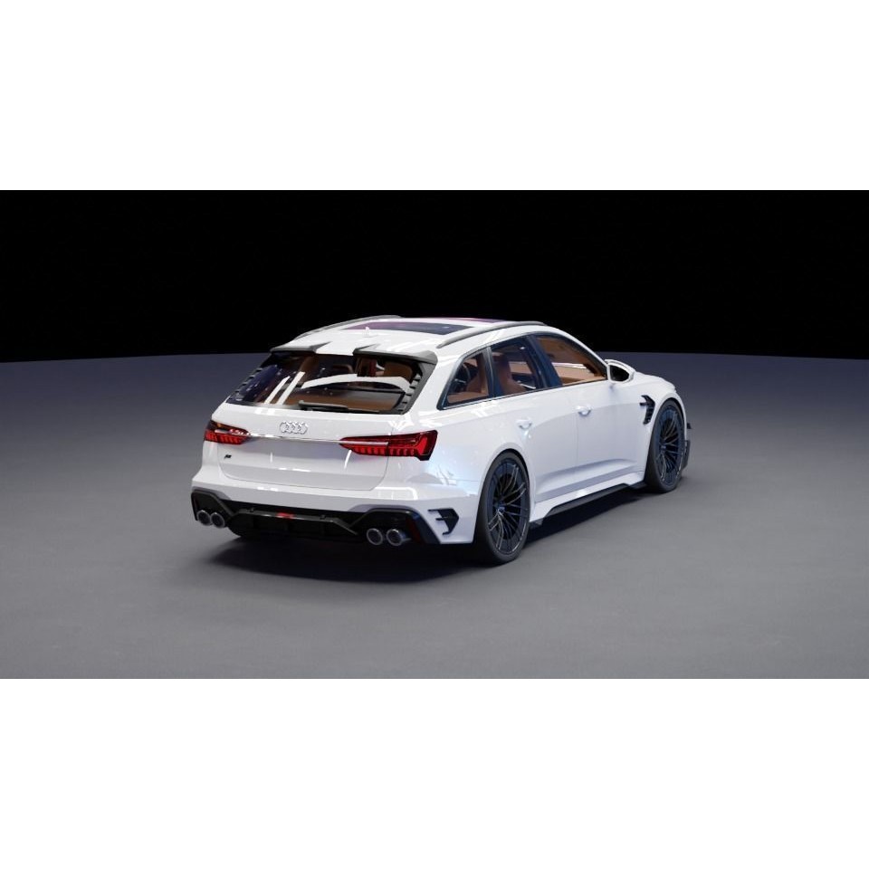 Audi RS6 3D Model – High-Detail Sports Car Asset, FBX & OBJ - View 11
