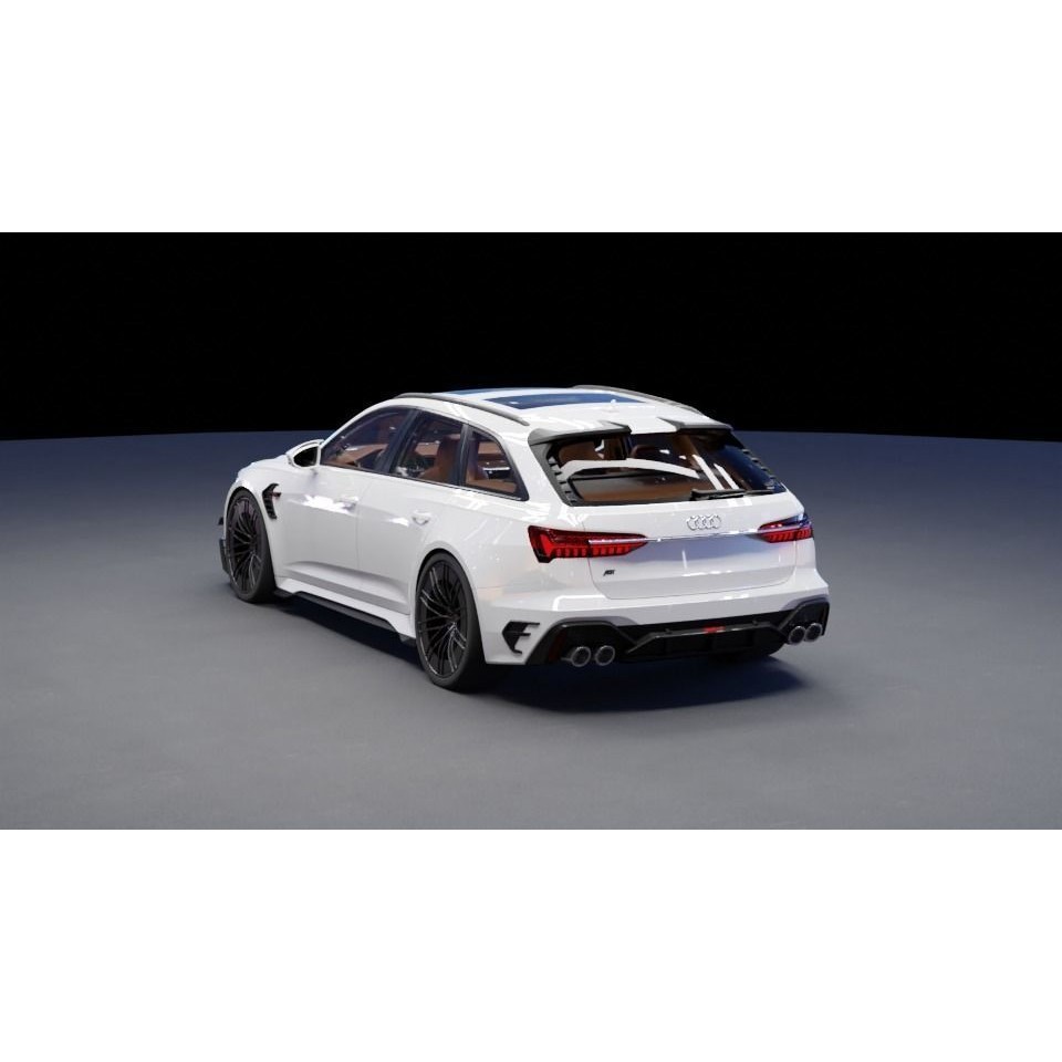 Audi RS6 3D Model – High-Detail Sports Car Asset, FBX & OBJ - View 13