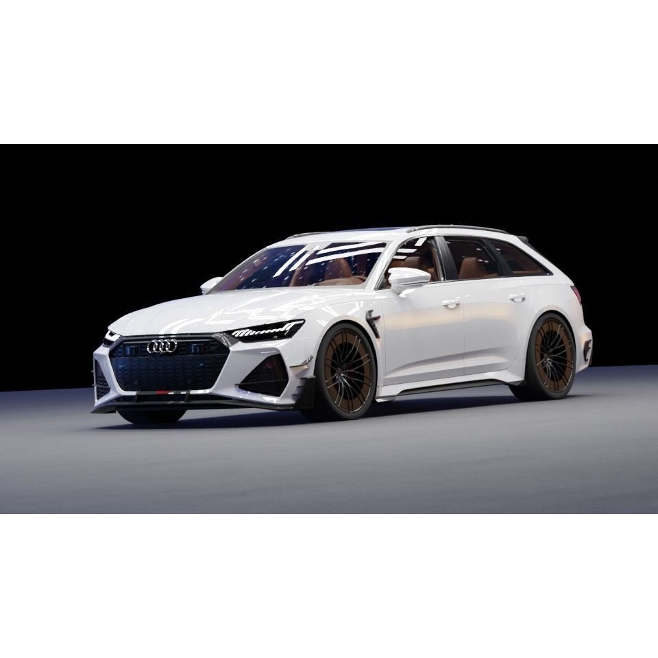 Audi RS6 3D Model – High-Detail Sports Car Asset, FBX & OBJ - View 15