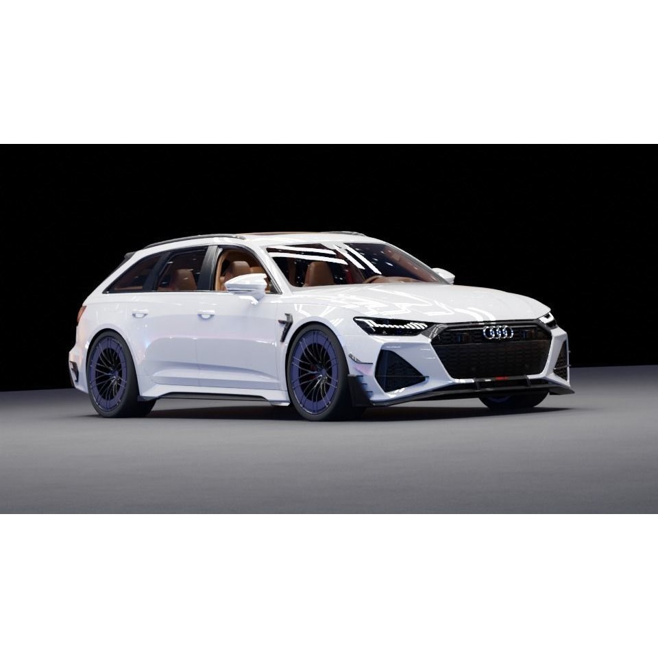 Audi RS6 3D Model – High-Detail Sports Car Asset, FBX & OBJ - View 17