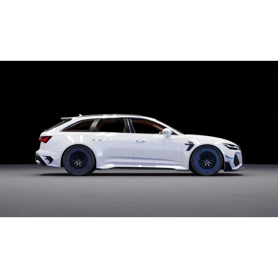 Audi RS6 3D Model – High-Detail Sports Car Asset, FBX & OBJ - View 19