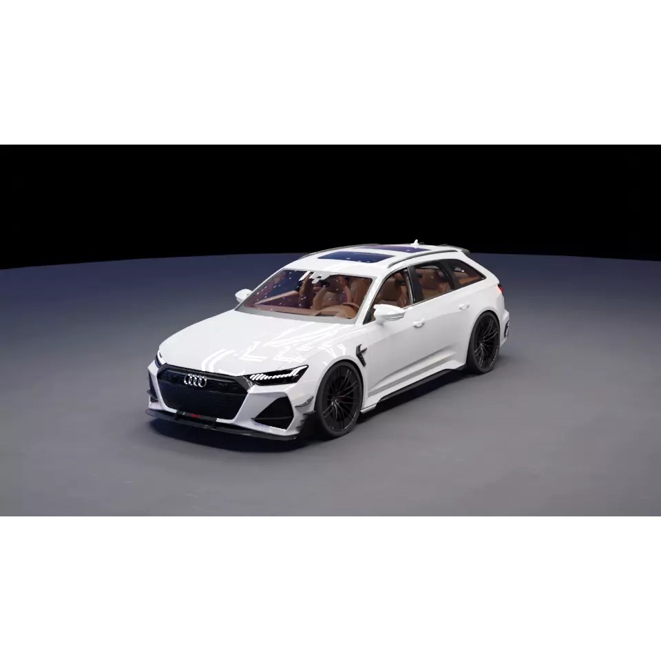 Audi RS6 3D Model – High-Detail Sports Car Asset, FBX & OBJ - View 2