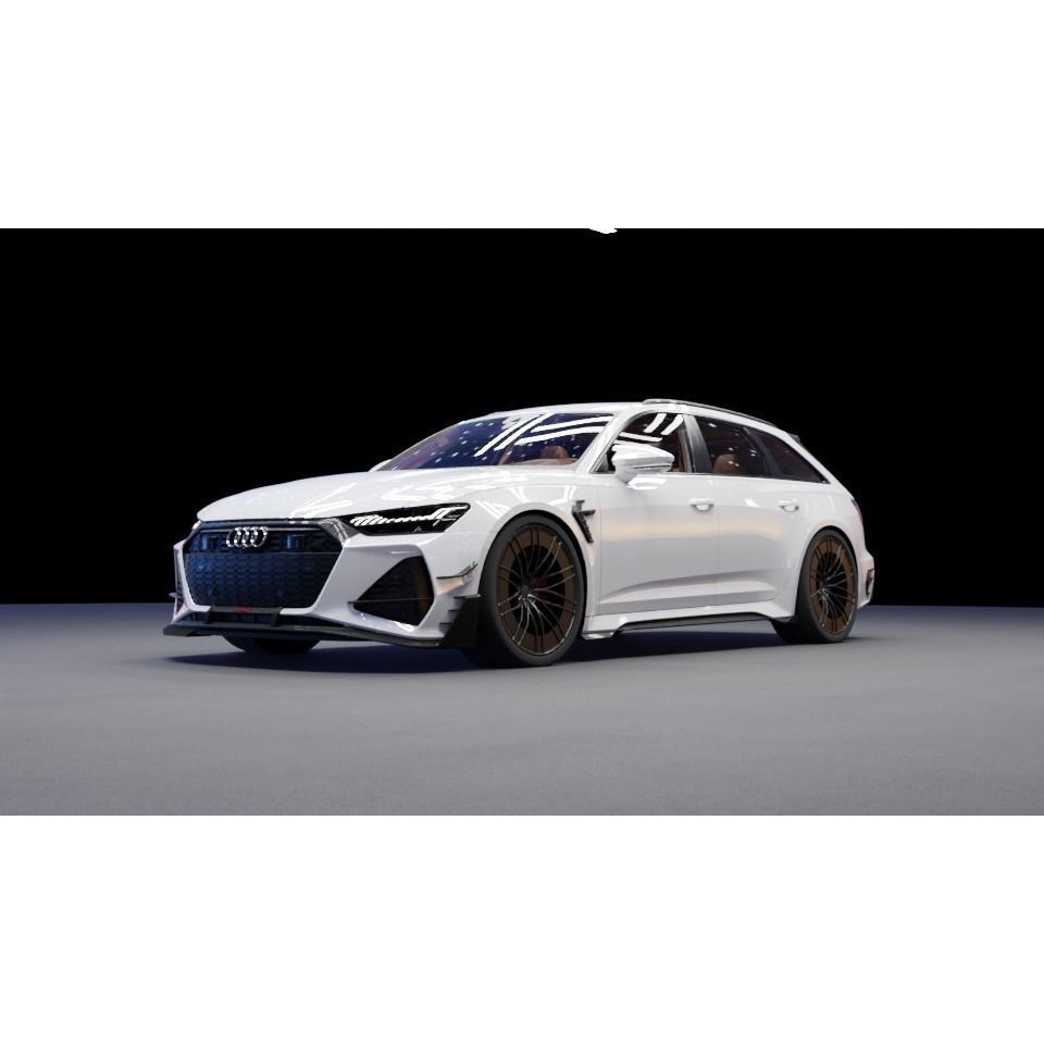 Audi RS6 3D Model – High-Detail Sports Car Asset, FBX & OBJ - View 22