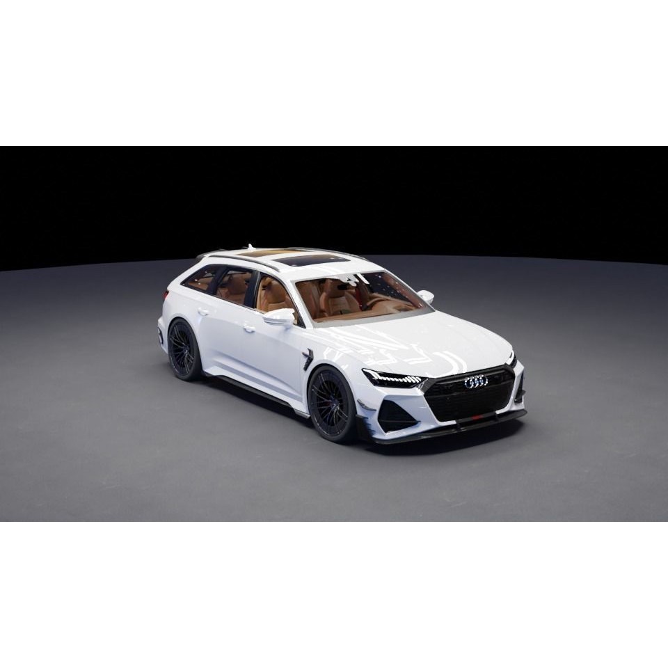 Audi RS6 3D Model – High-Detail Sports Car Asset, FBX & OBJ - View 28