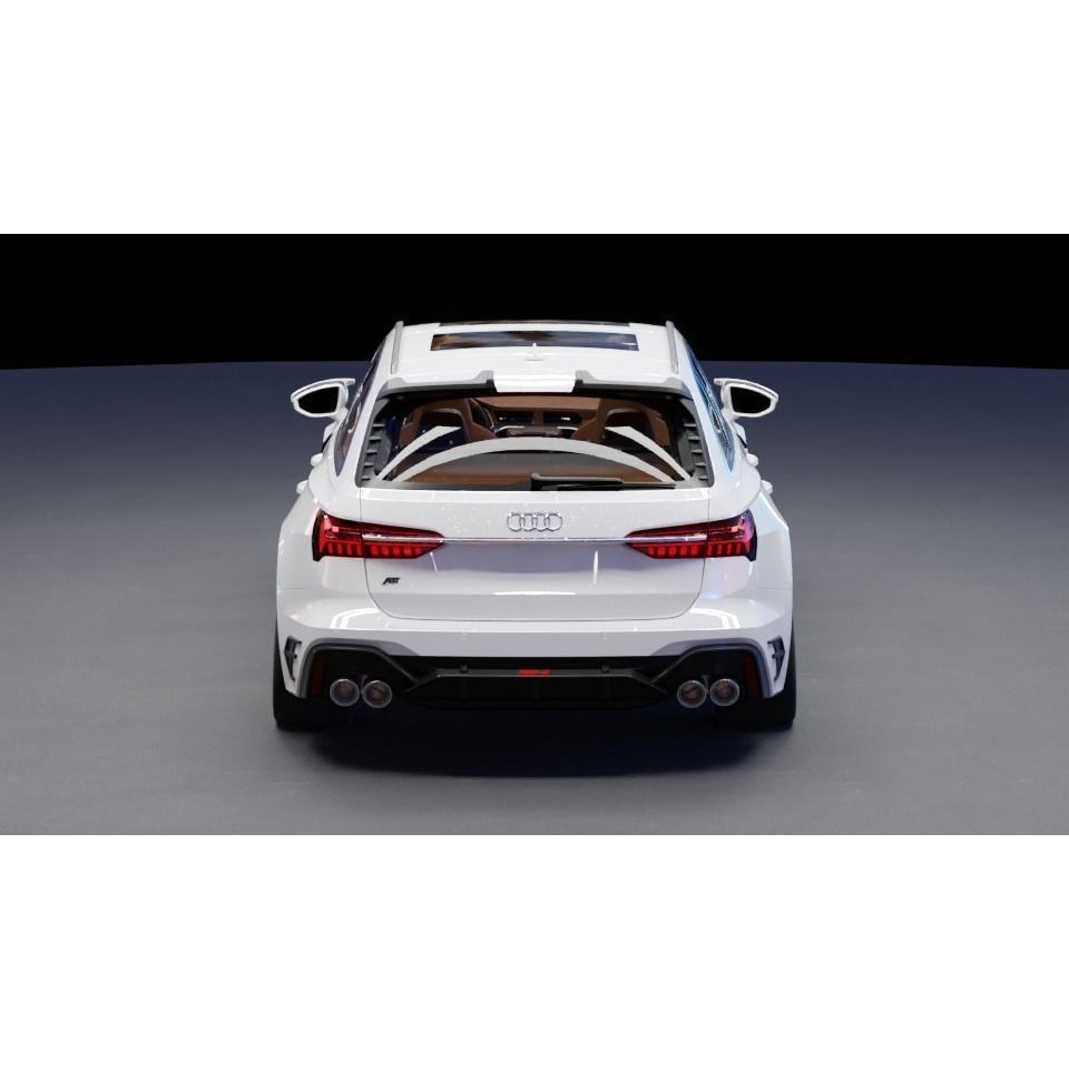 Audi RS6 3D Model – High-Detail Sports Car Asset, FBX & OBJ - View 4