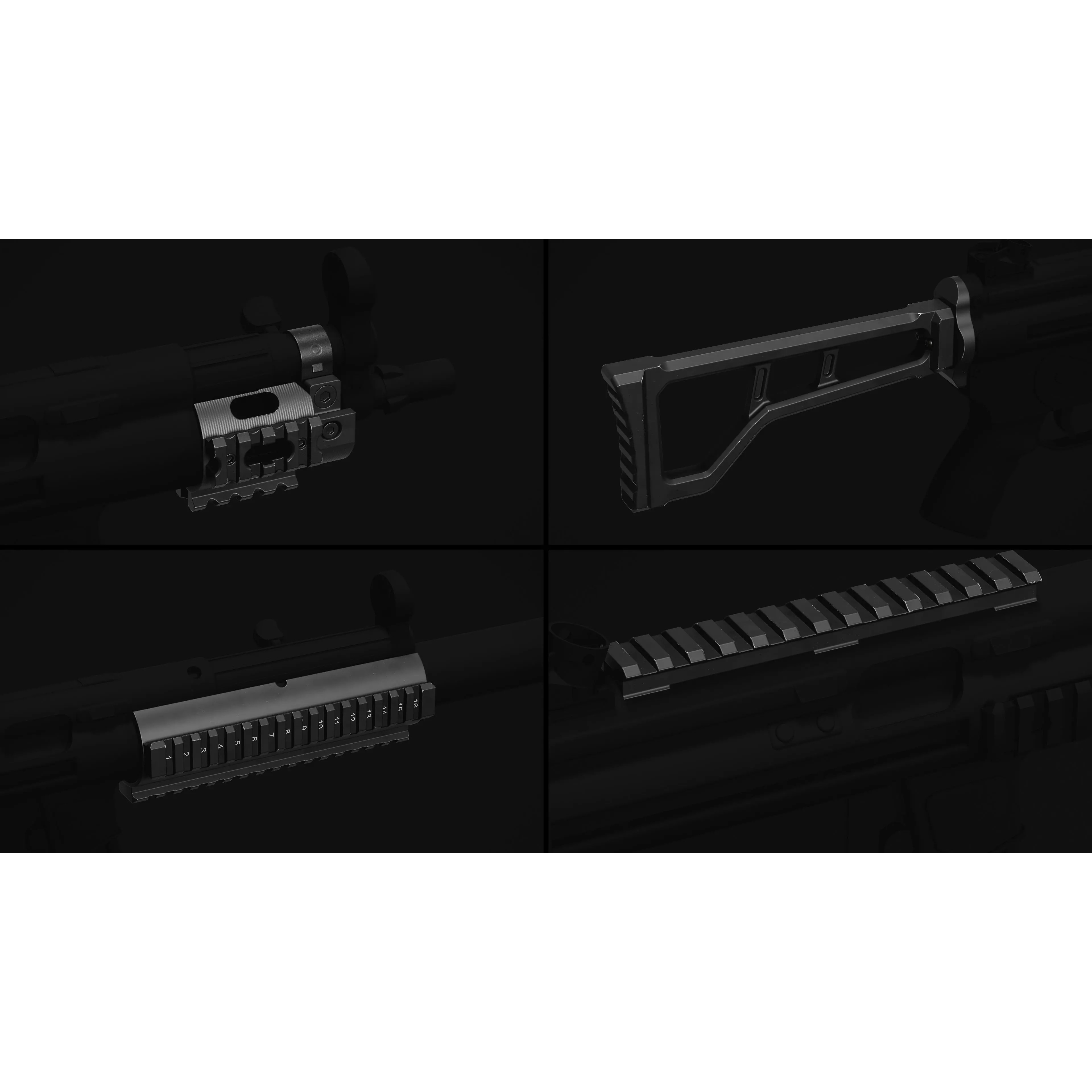 MP5 SMG - Low-Poly Game-Ready 3D Model - View 18