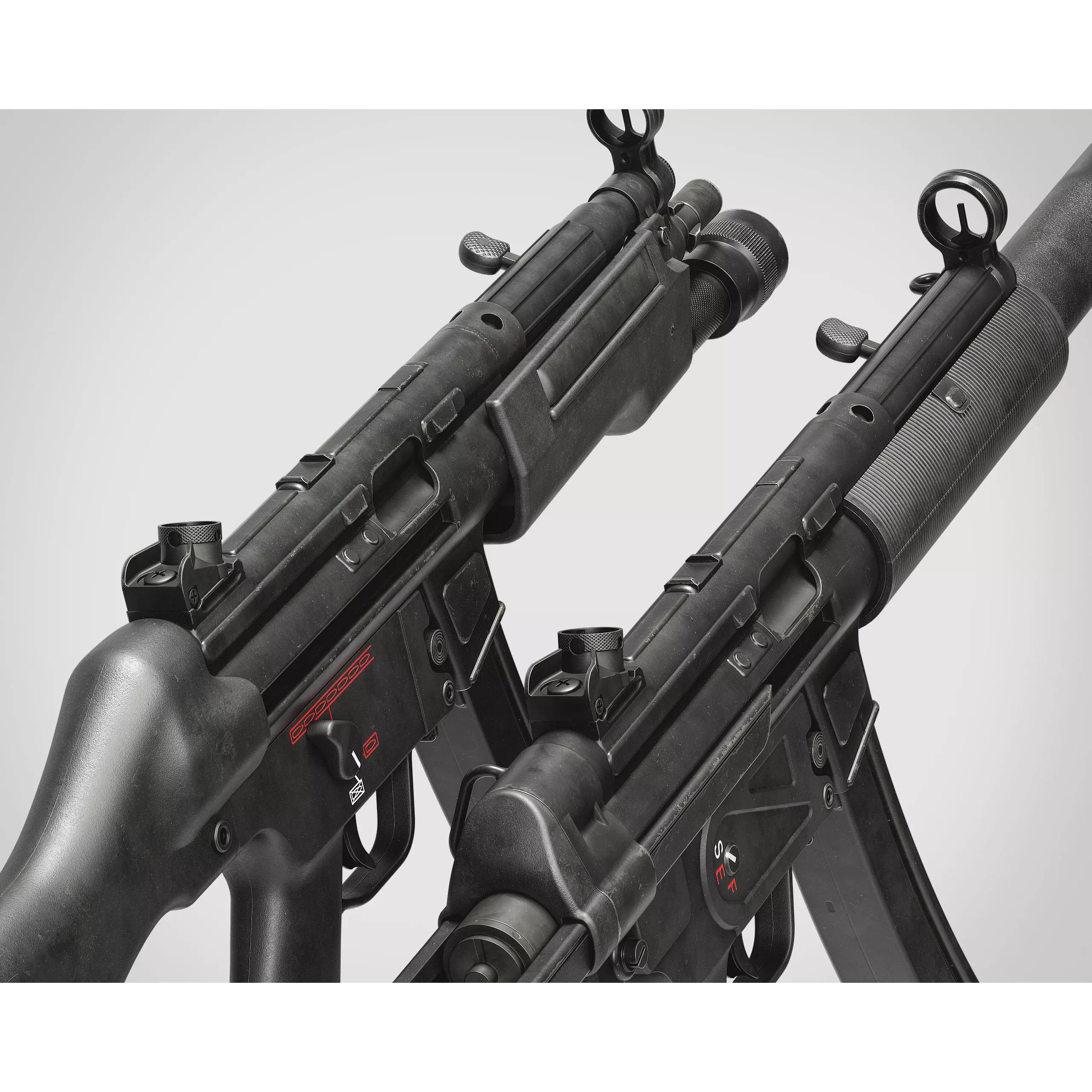 MP5 SMG - Low-Poly Game-Ready 3D Model - View 2