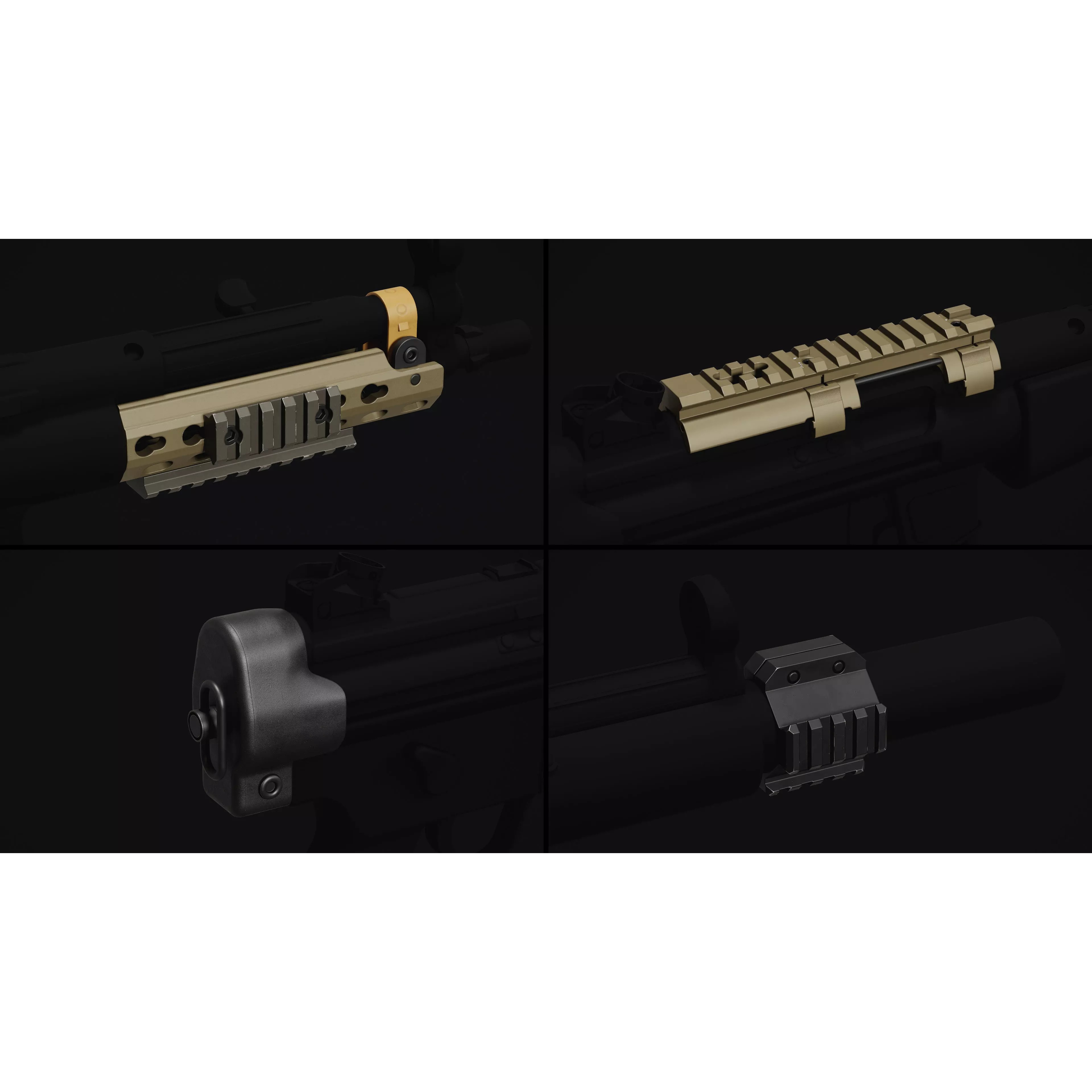 MP5 SMG - Low-Poly Game-Ready 3D Model - View 20