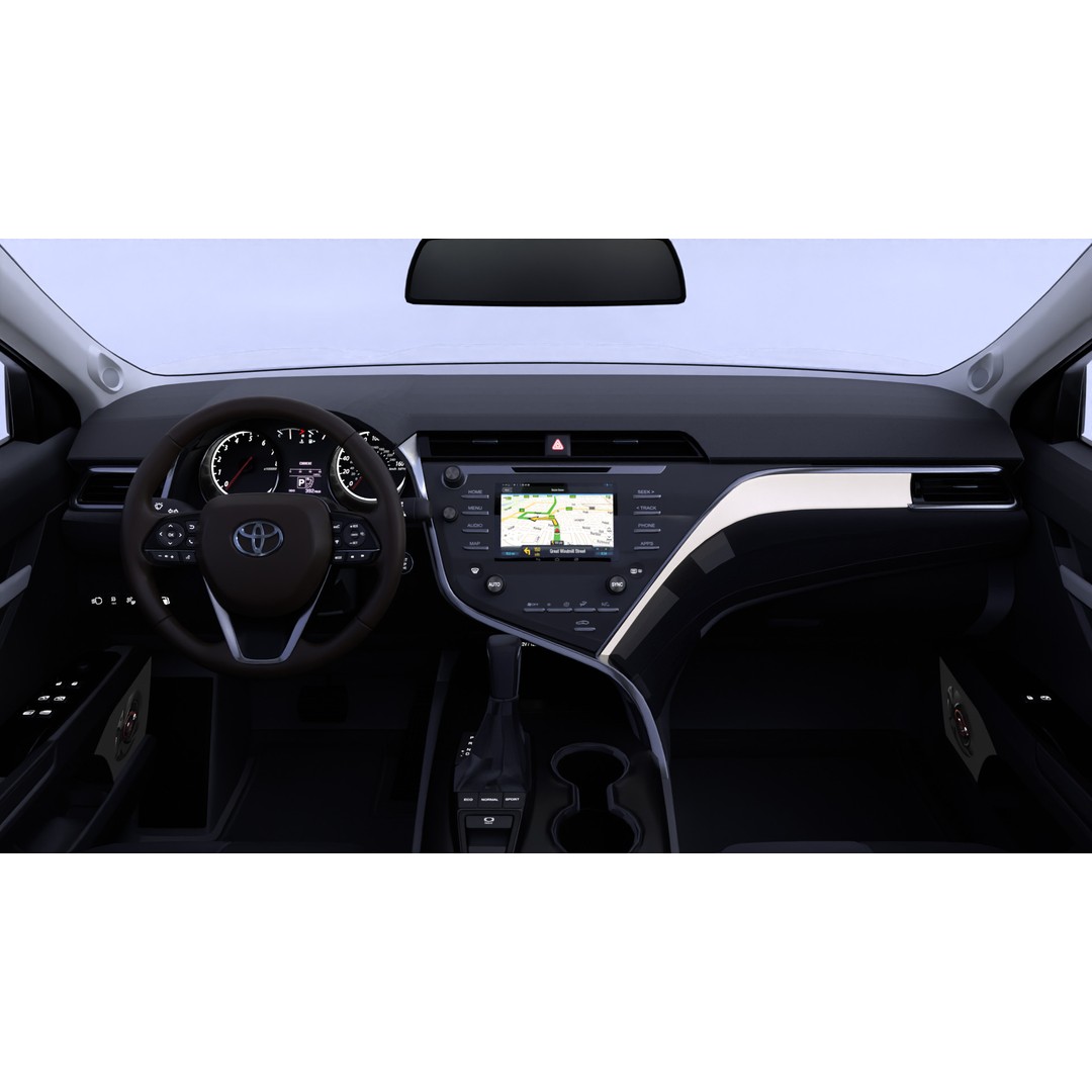 Toyota Camry 3D Model – High-Detail Car Asset with Interior, Blender - View 11
