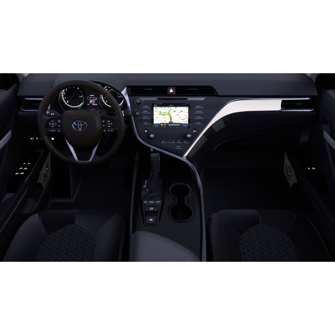 Toyota Camry 3D Model – High-Detail Car Asset with Interior, Blender - View 13