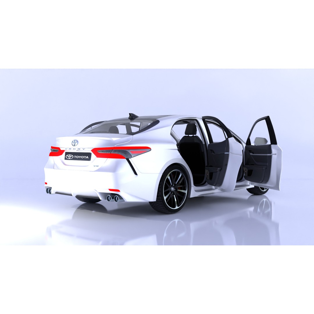 Toyota Camry 3D Model – High-Detail Car Asset with Interior, Blender - View 19