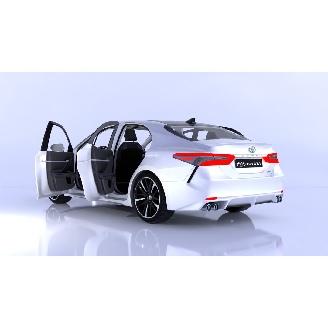 Toyota Camry 3D Model – High-Detail Car Asset with Interior, Blender - View 23