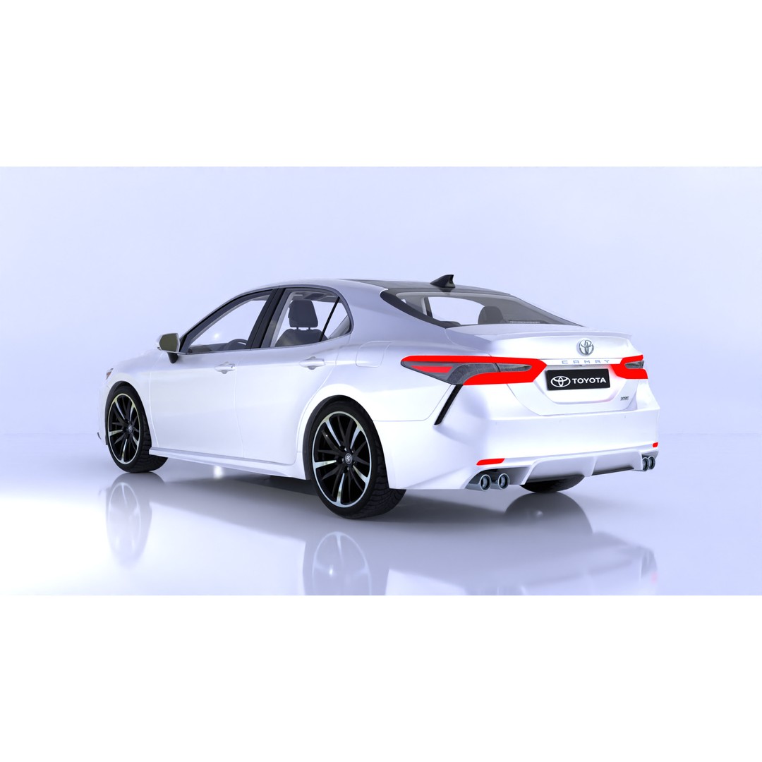 Toyota Camry 3D Model – High-Detail Car Asset with Interior, Blender - View 24
