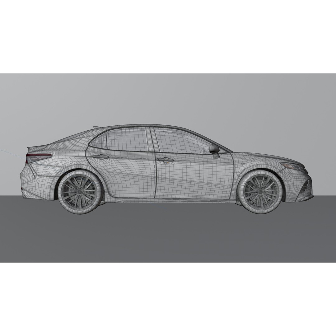 Toyota Camry 3D Model – High-Detail Car Asset with Interior, Blender - View 29