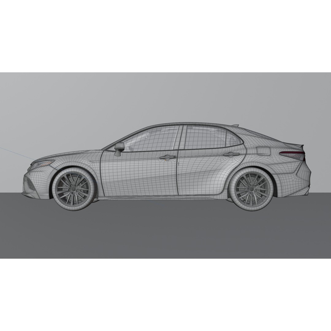 Toyota Camry 3D Model – High-Detail Car Asset with Interior, Blender - View 30