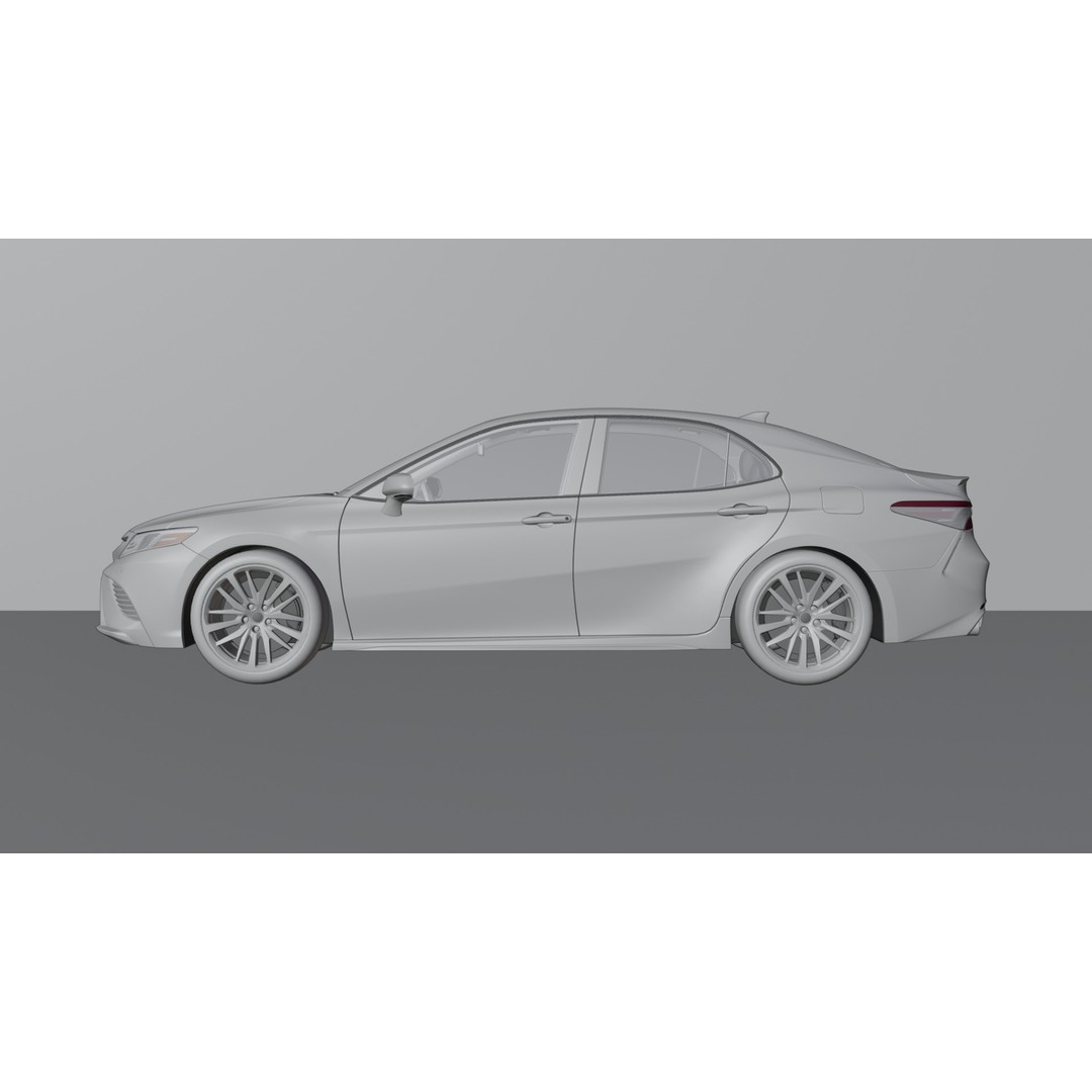 Toyota Camry 3D Model – High-Detail Car Asset with Interior, Blender - View 34