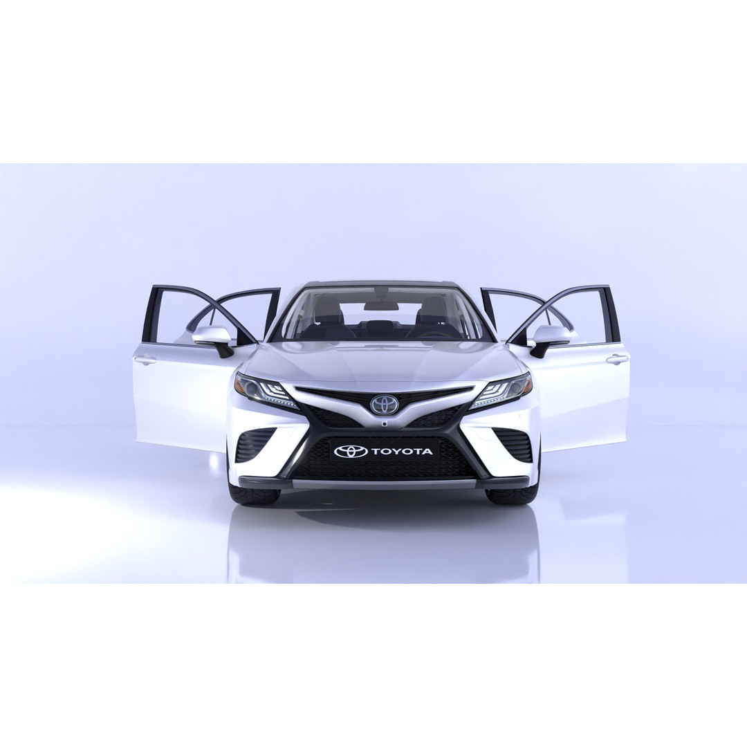 Toyota Camry 3D Model – High-Detail Car Asset with Interior, Blender - View 4