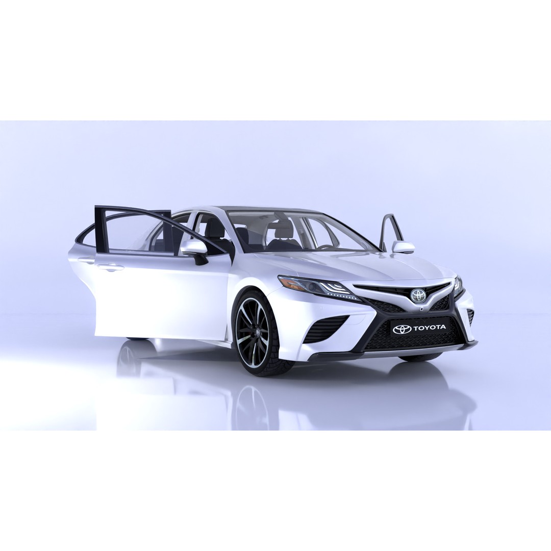 Toyota Camry 3D Model – High-Detail Car Asset with Interior, Blender - View 6