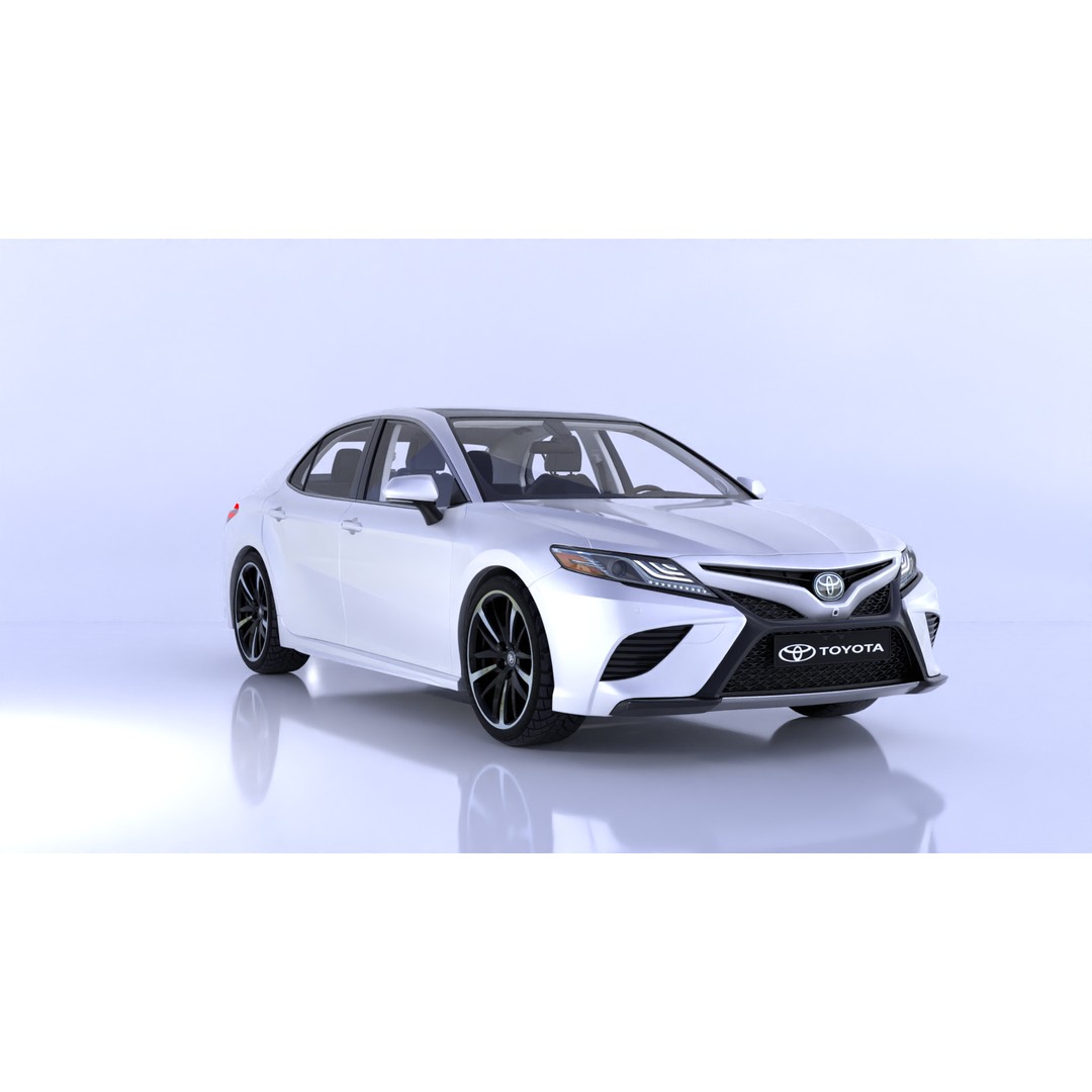 Toyota Camry 3D Model – High-Detail Car Asset with Interior, Blender - View 7