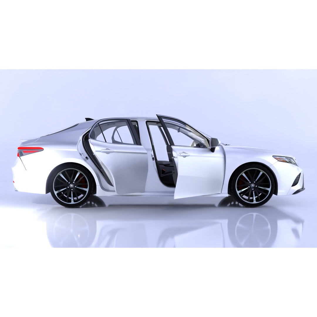 Toyota Camry 3D Model – High-Detail Car Asset with Interior, Blender - View 8