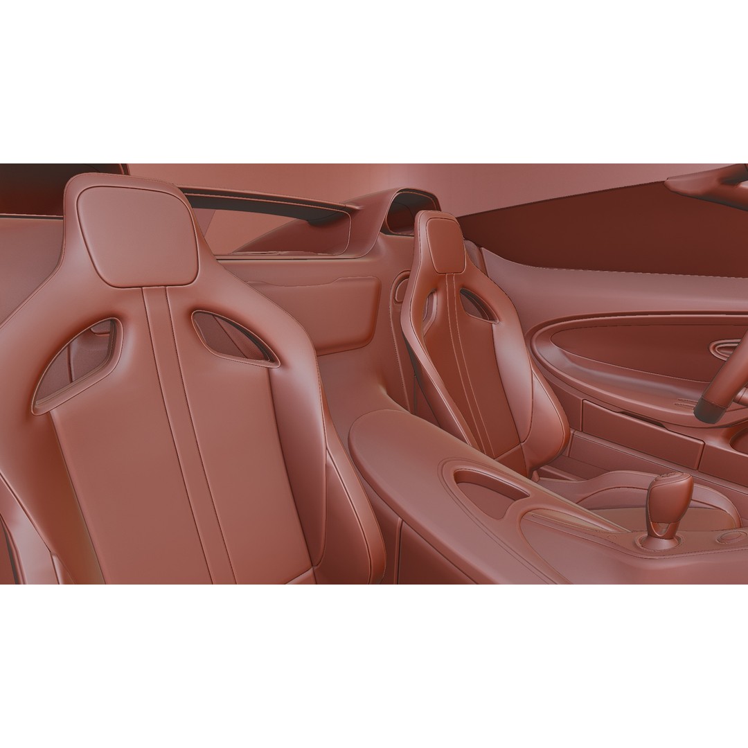 Bugatti Mistral 3D Model – Low Poly Game Ready Asset for Blender