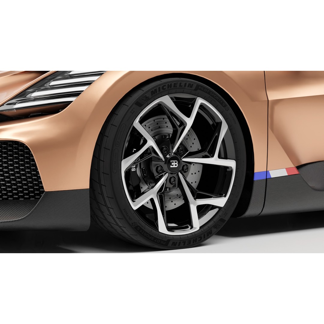 Bugatti Mistral 3D Model – Low Poly Game Ready Asset for Blender - View 11
