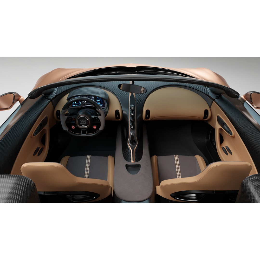 Bugatti Mistral 3D Model – Low Poly Game Ready Asset for Blender - View 12