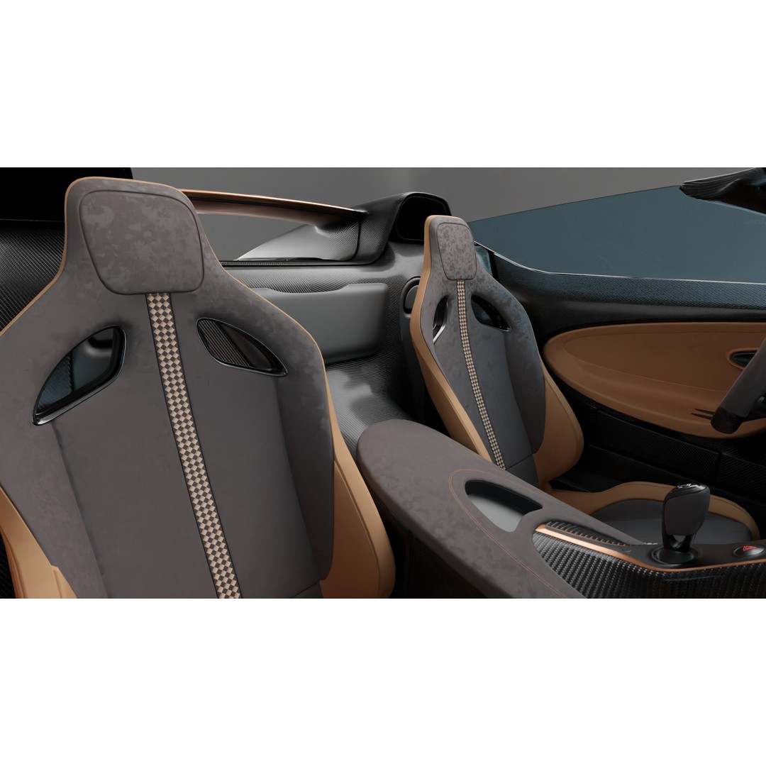 Bugatti Mistral 3D Model – Low Poly Game Ready Asset for Blender - View 13