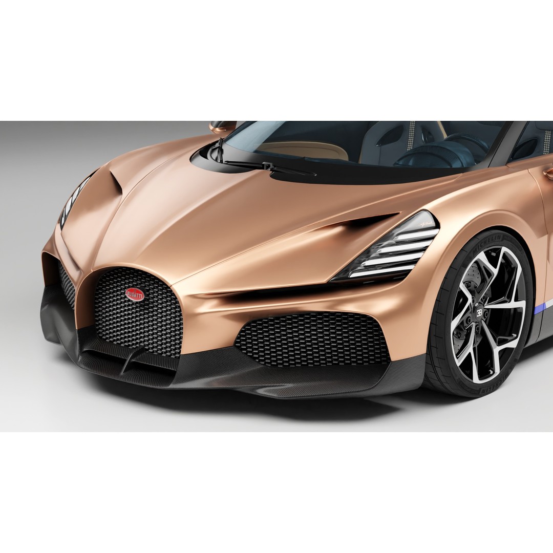 Bugatti Mistral 3D Model – Low Poly Game Ready Asset for Blender - View 23