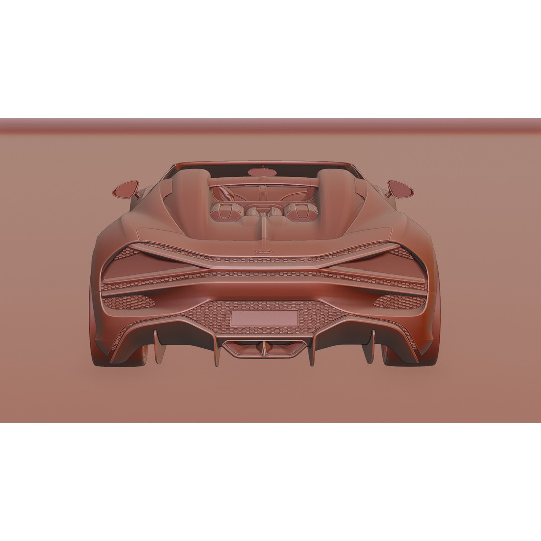 Bugatti Mistral 3D Model – Low Poly Game Ready Asset for Blender - View 28