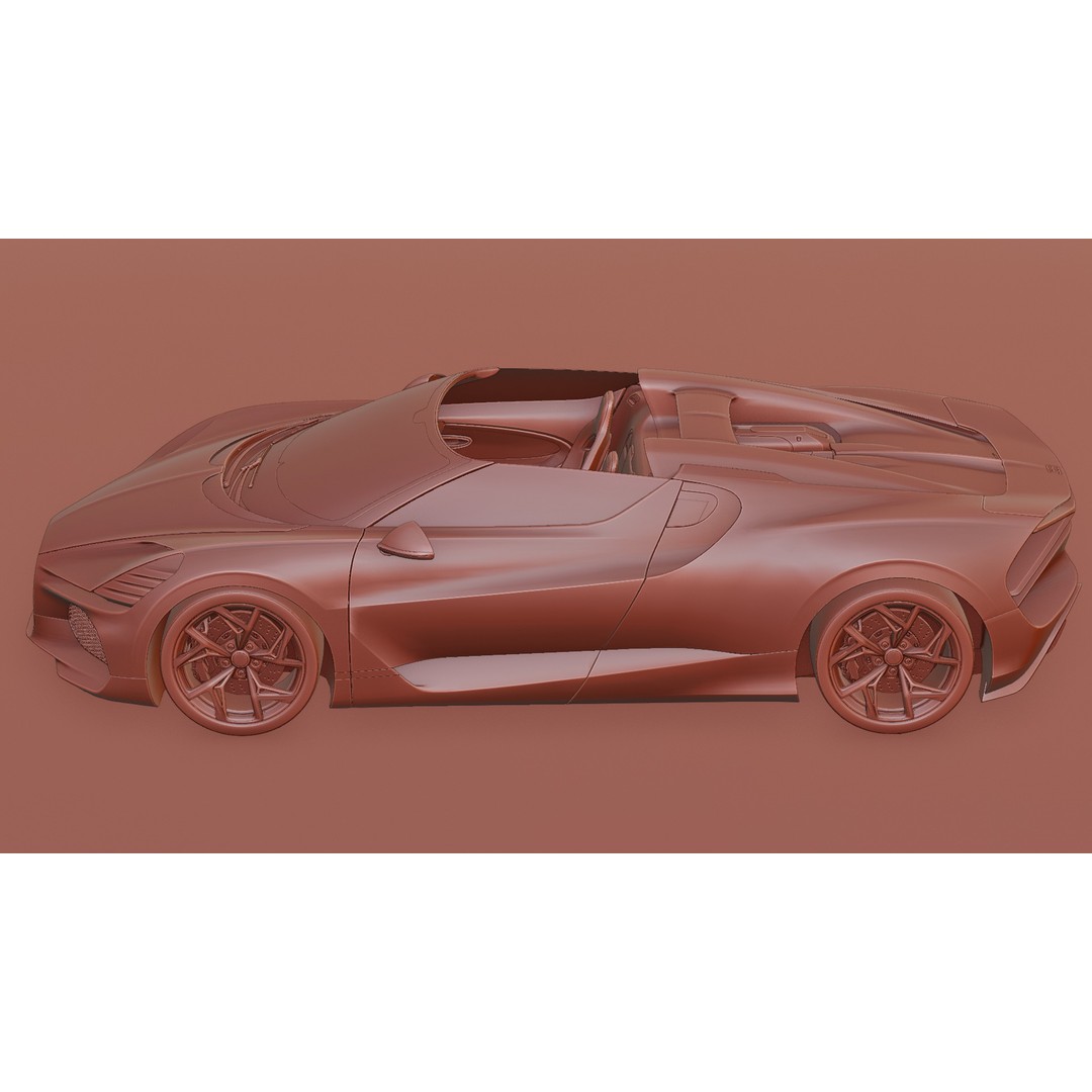 Bugatti Mistral 3D Model – Low Poly Game Ready Asset for Blender - View 45