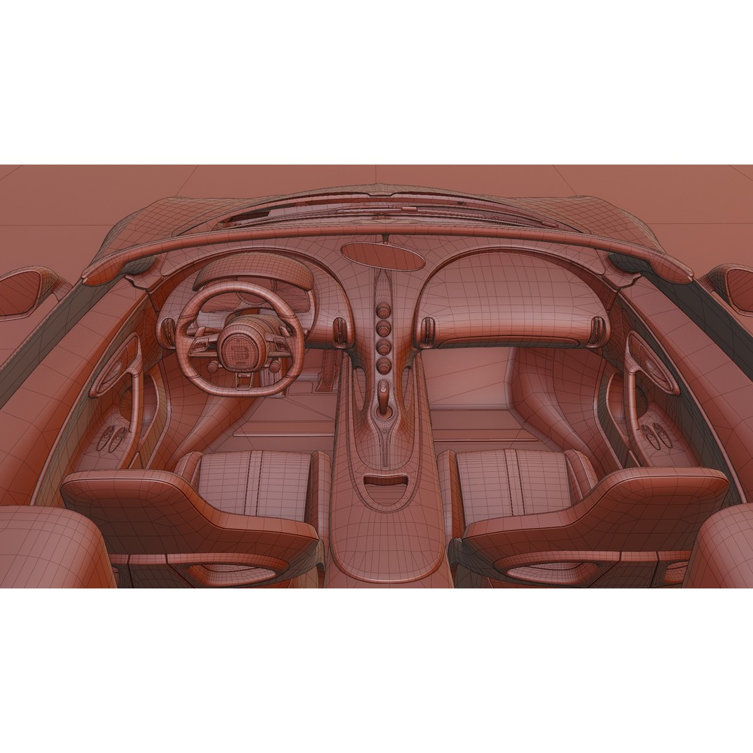 Bugatti Mistral 3D Model – Low Poly Game Ready Asset for Blender - View 48