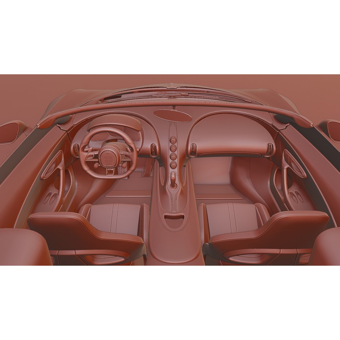 Bugatti Mistral 3D Model – Low Poly Game Ready Asset for Blender - View 49