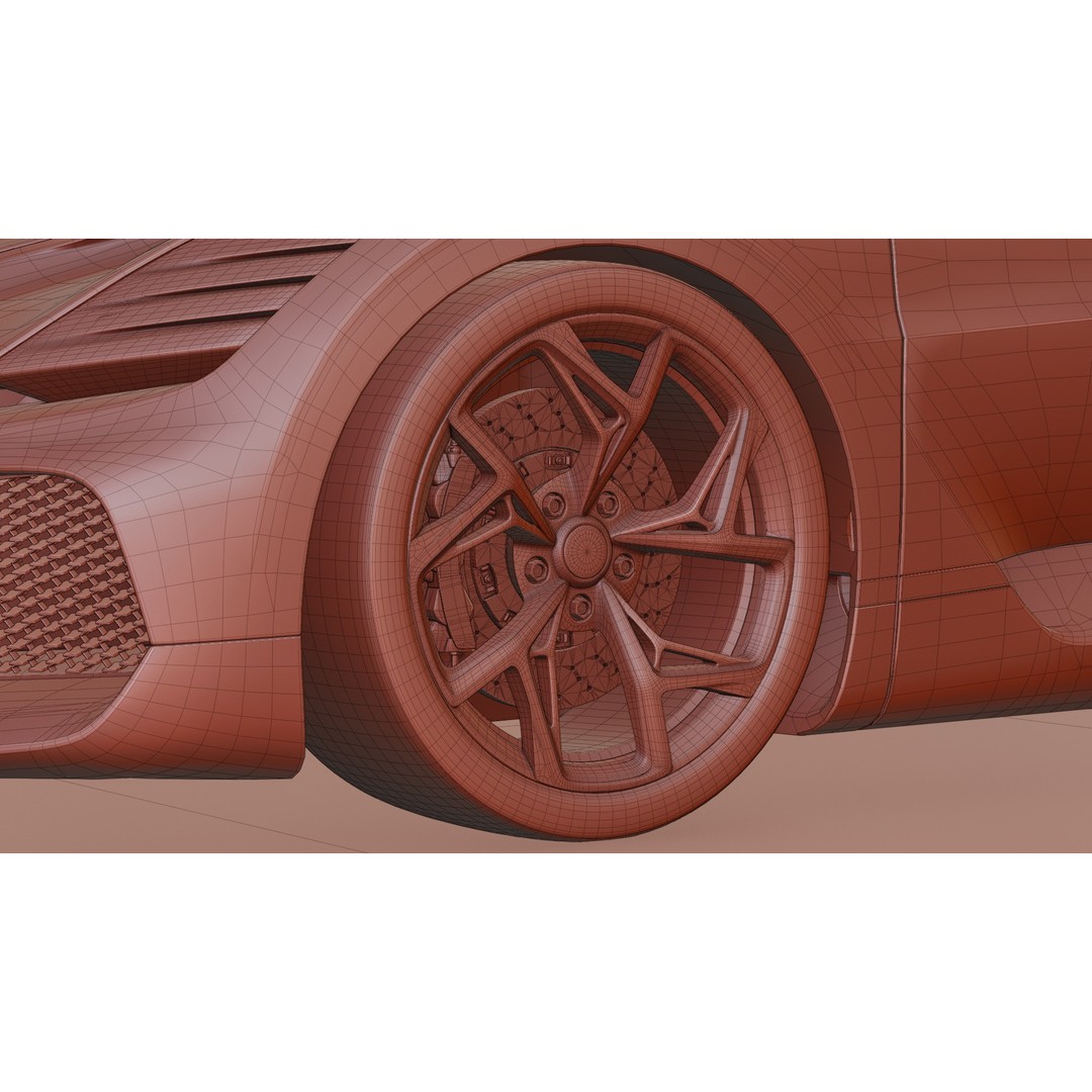 Bugatti Mistral 3D Model – Low Poly Game Ready Asset for Blender - View 51