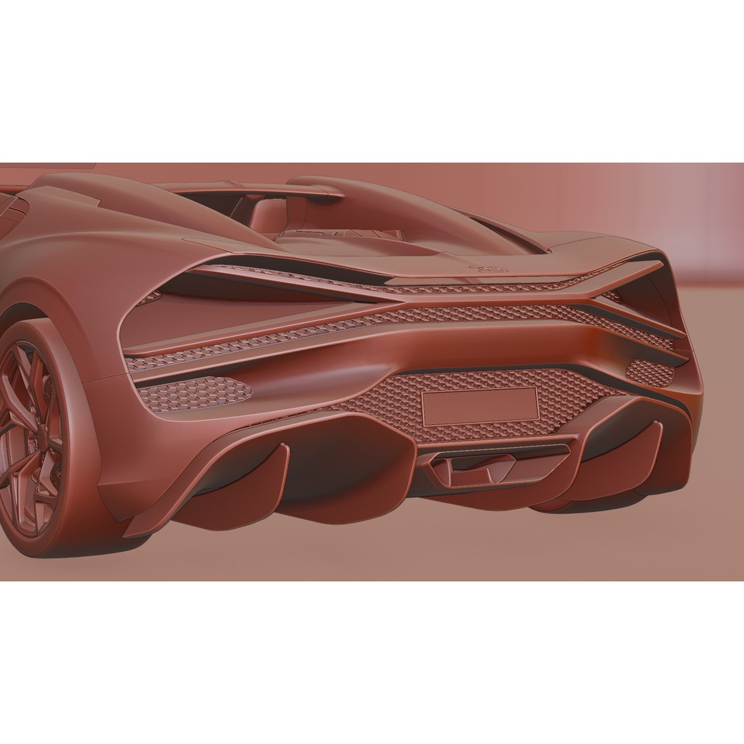 Bugatti Mistral 3D Model – Low Poly Game Ready Asset for Blender - View 55