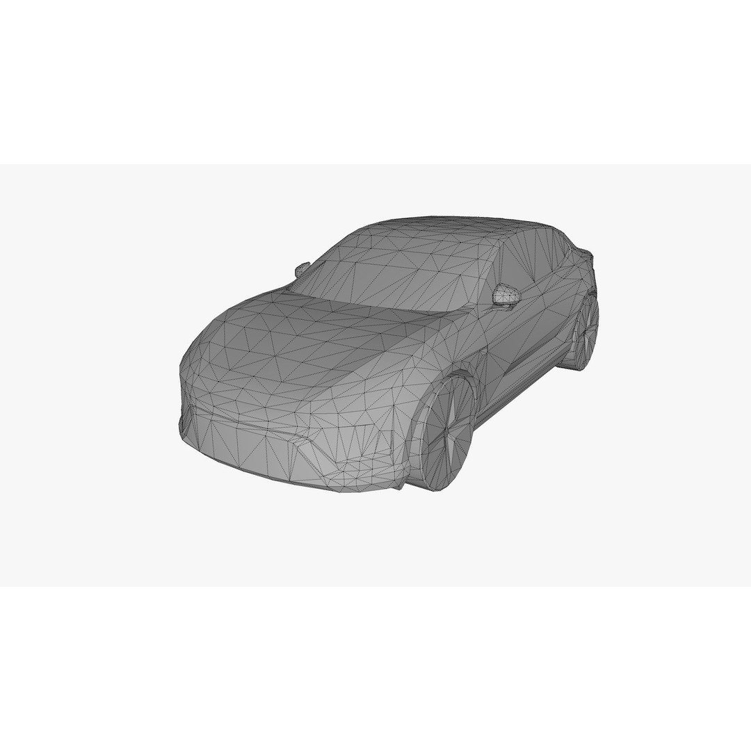 Polestar 4 3D Model – Low Poly SUV Asset, FBX and PBR Textures - View 19