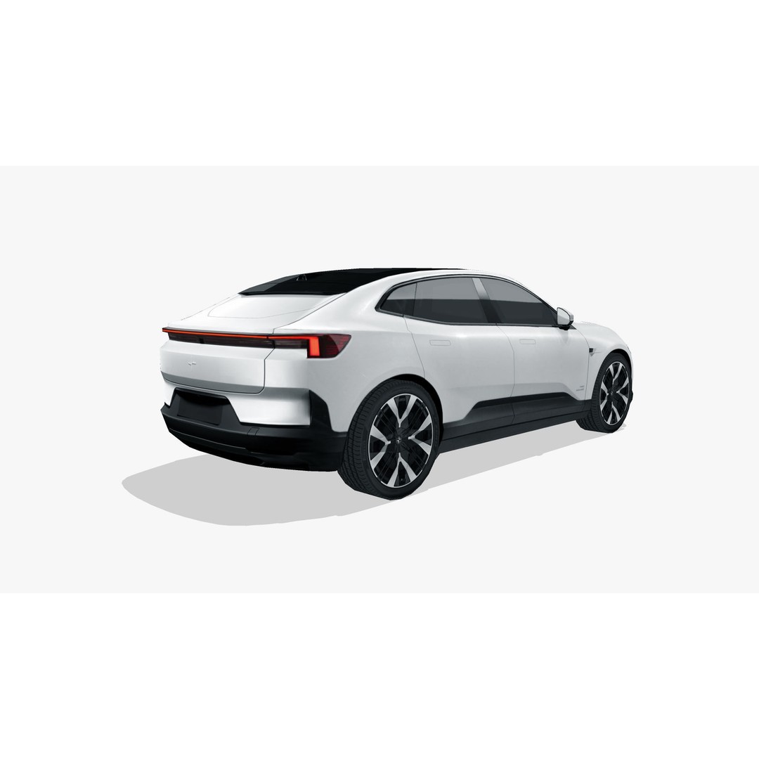 Polestar 4 3D Model – Low Poly SUV Asset, FBX and PBR Textures - View 3
