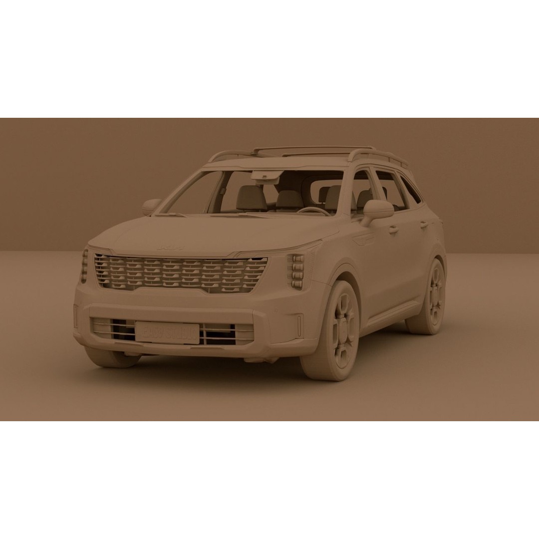 2025 Kia Sorento SX 3D Model – High Poly Game Asset, FBX, OBJ - View 12