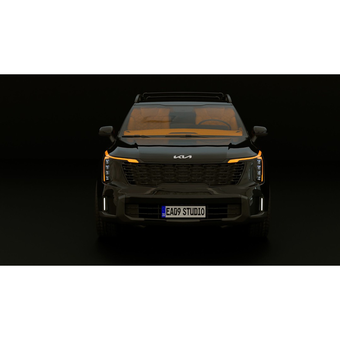 2025 Kia Sorento SX 3D Model – High Poly Game Asset, FBX, OBJ - View 6