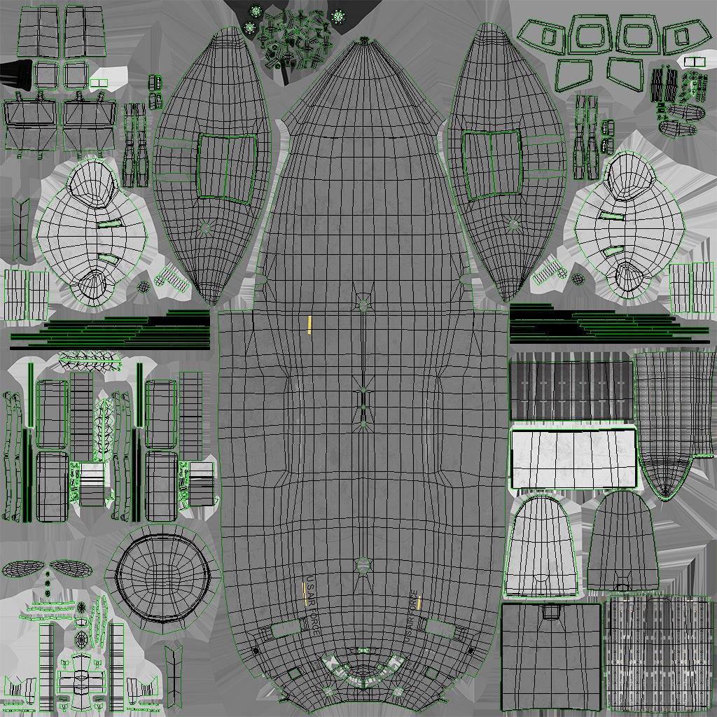 C-17 Globemaster III - Low-Poly Game-Ready 3D Model - View 15