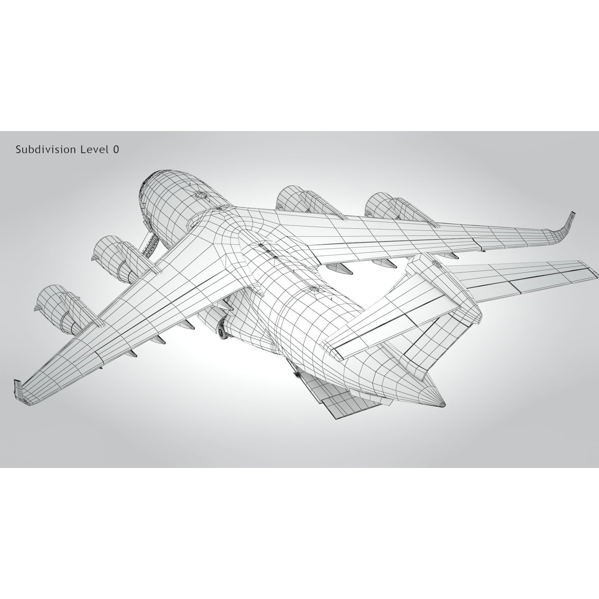 C-17 Globemaster III - Low-Poly Game-Ready 3D Model - View 24